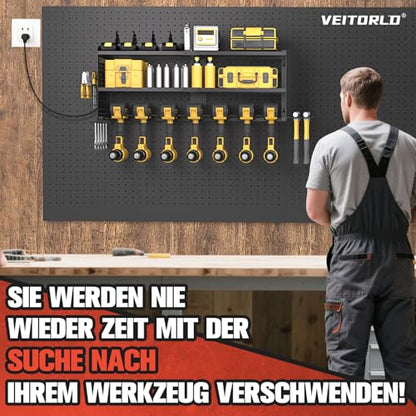 Power Tool Organizer with Charging Station
