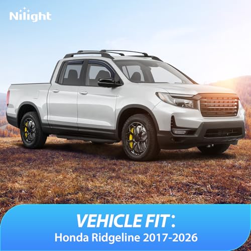in Channel Rain Guards for Honda Ridgeline 2017 (4 Count)
