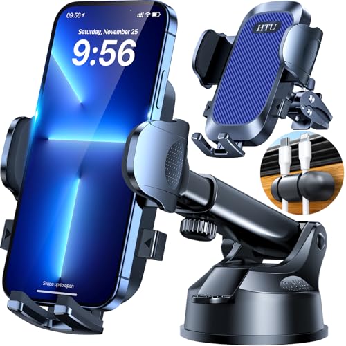 Car Phone Holder【2026 Upgraded 100+LBS Suction & Safety Cert】 Cell Phone Car Mount for Truck Heavy Duty Phone Holder for Dashboard