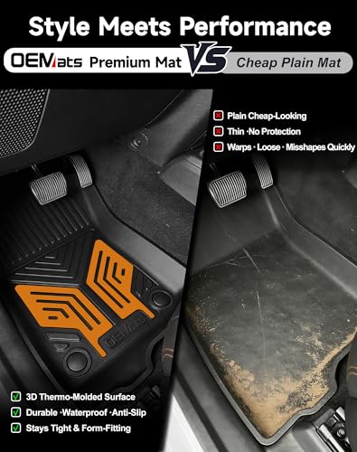 Premium Color TPE Floor Mats for Jeep Wrangler JL 2018