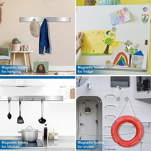 Magnetic Hooks for Cruise Cabins (6 Count)