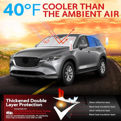 Windshield Sun Shade for Mazda CX5 CX
