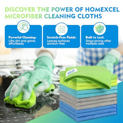 Microfiber Cleaning Cloth 12 Pack (12 Count)