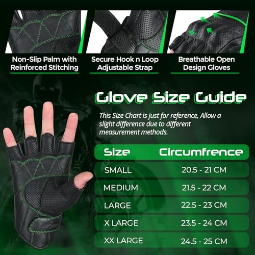 Motorcycle Gloves Men's Leather Motorbike Gloves Touchscreen Function