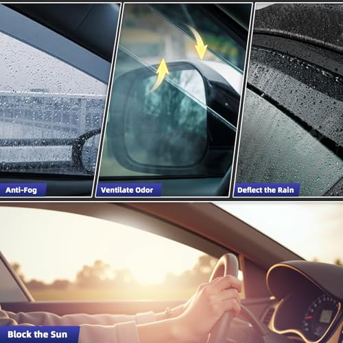 in Channel Rain Guards Fit for Volkswagen Golf MK7 Hatchback 2015 (4 Count)