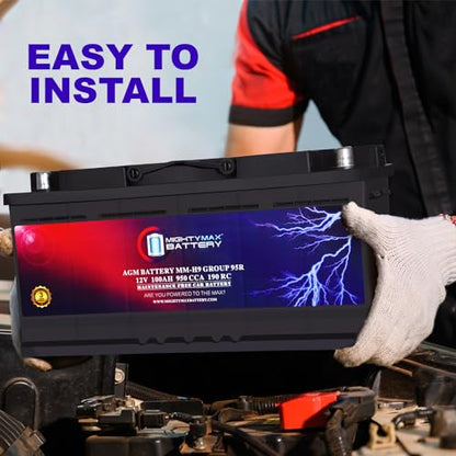MM H9 Start and Stop Car BCI Group 95R 12V 100AH