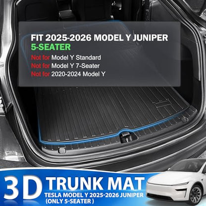 Cargo Trunk Mat for Tesla Model Y Juniper 2025 (4 Count)