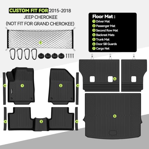 All Weather TPE Floor Mat Set for 2015