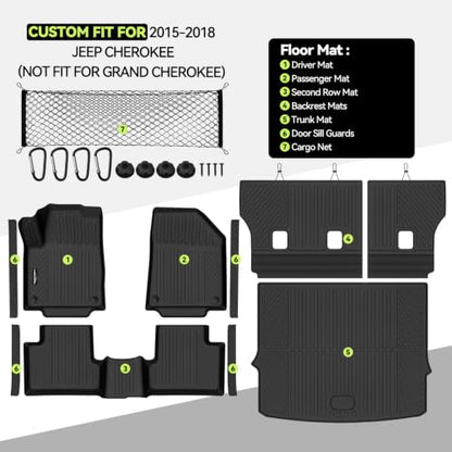 All Weather TPE Floor Mat Set for 2015