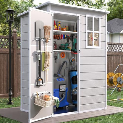 Resin Outdoor Storage Shed with Floor