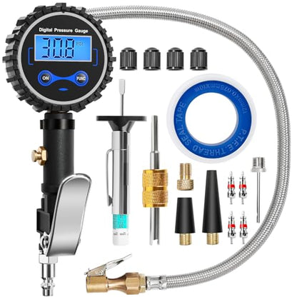 Digital Tire Inflator with Pressure Gauge 200 PSI