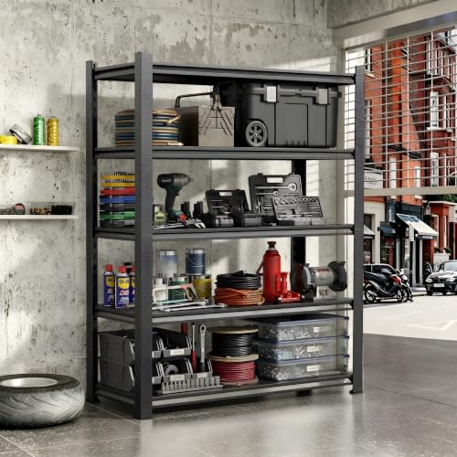 63" H Heavy Duty Metal Garage Shelving 2500LBS