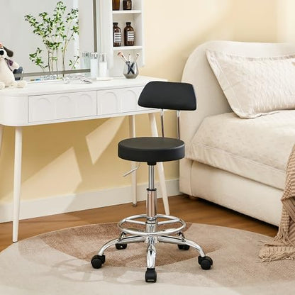 Rolling Stool with Back