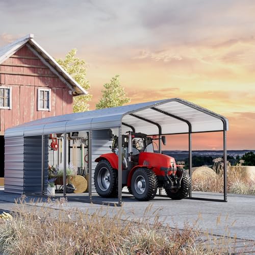 10x25 FT Carport Storage Shed 2