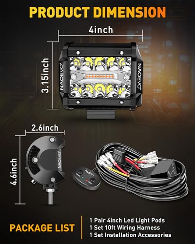4 Inch LED Pod Lights (2 Count)