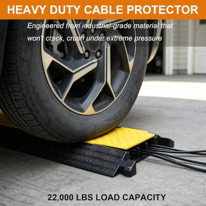2 Pack Rubber Cable Protector Ramp (2 Count)