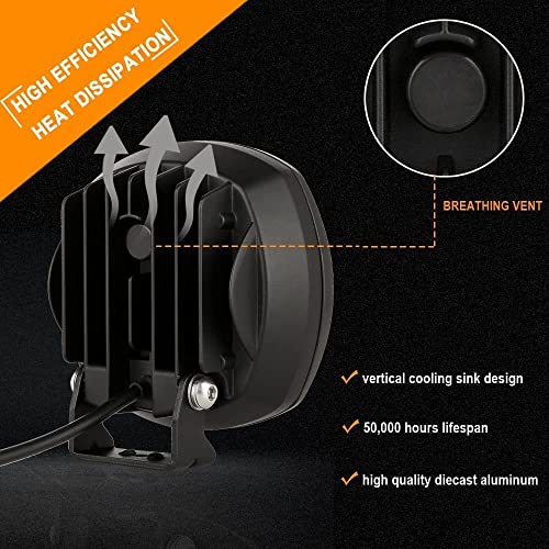 5Inch 160W Round Led Driving Lights Off Road Spot Lights Offroad