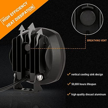 5Inch 160W Round Led Driving Lights Off Road Spot Lights Offroad