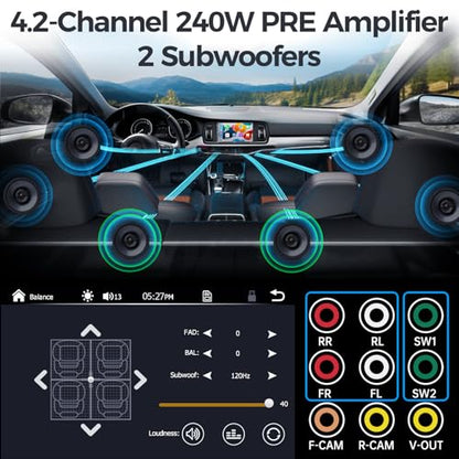 7" QLED Wireless Double Din Car Stereo