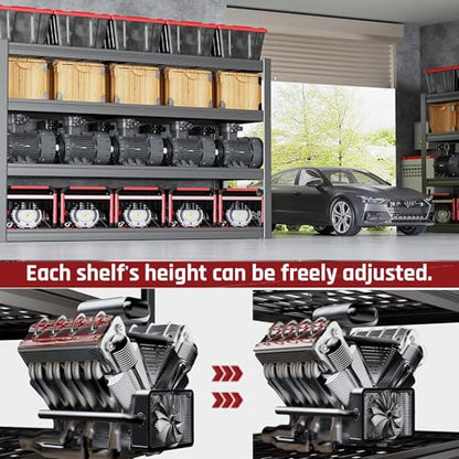 62" W Garage Shelving Heavy Duty