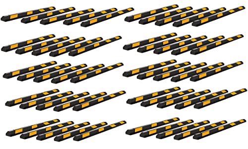Parking Stopper for Garage Heavy Duty Rubber Parking Curb Stops 72” Garage Parking Stops 50