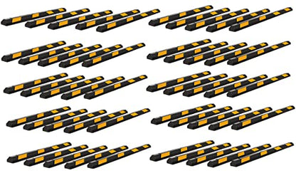 Parking Stopper for Garage Heavy Duty Rubber Parking Curb Stops 72” Garage Parking Stops 50