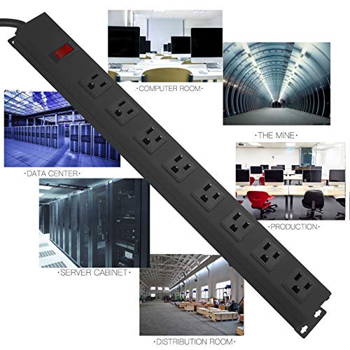 HHOSET Heavy Duty Long 8 Outlets (3 Count)
