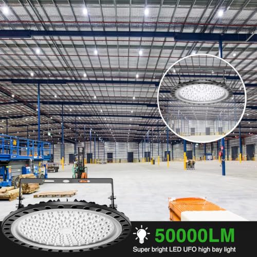 10 Pack 500W UFO LED High Bay Lights