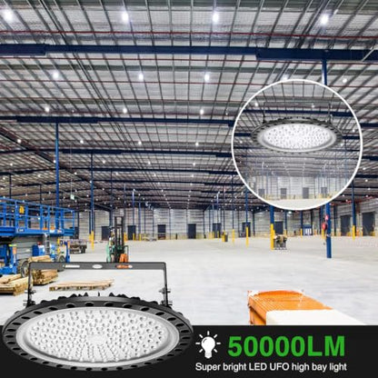 10 Pack 500W UFO LED High Bay Lights