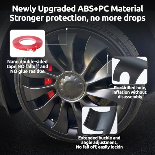 Wheel Rim Protector for Tesla Model Y Performance 21 Inch Überturbine Wheels All