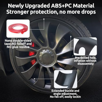 Wheel Rim Protector for Tesla Model Y Performance 21 Inch Überturbine Wheels All