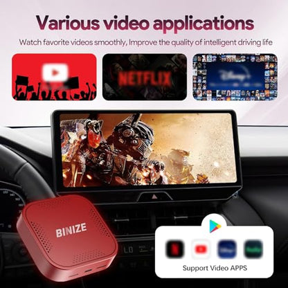 Wireless CarPlay Android AUTO Multimedia Video Box Android 13
