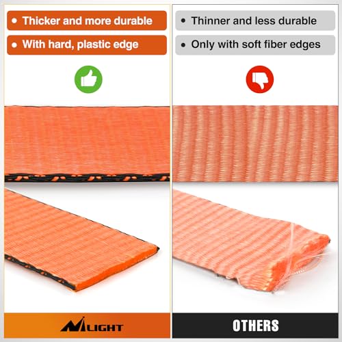 4PCS 2"x 38" Axle Tie Down Straps with Protective Sleeve D (4 Count)