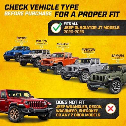 JustFit™ 3D Floor Mats for Jeep Gladiator