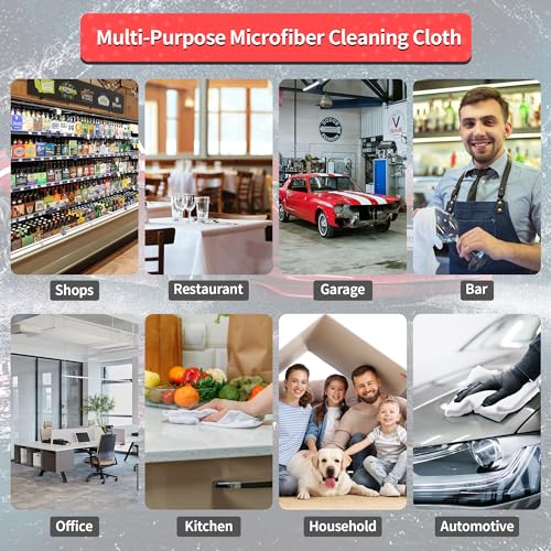White Microfiber Cleaning Cloths (100 Count)