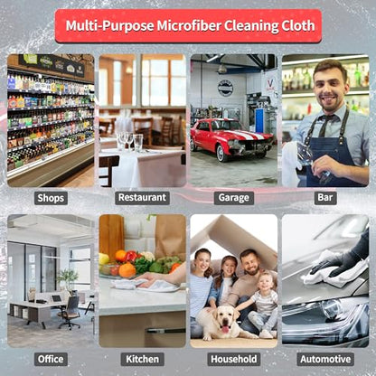 White Microfiber Cleaning Cloths (100 Count)