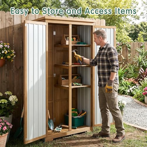 Outdoor Storage Cabinet with Shelf