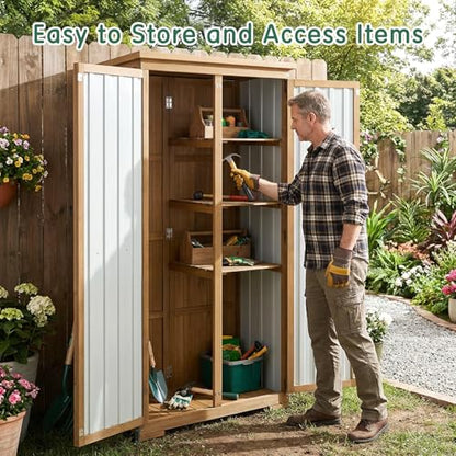 Outdoor Storage Cabinet with Shelf