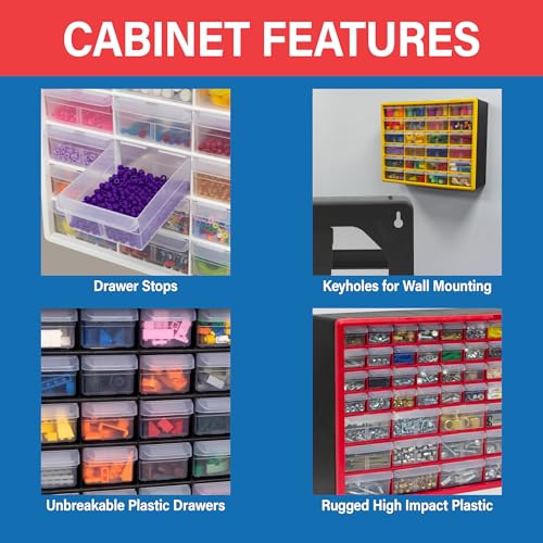 16 Drawer Plastic Storage Cabinet