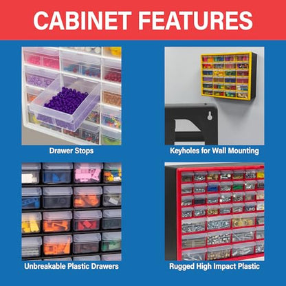 16 Drawer Plastic Storage Cabinet