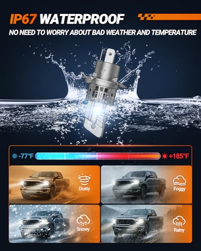 H4 9003 LED Fog Bulbs (2 Count)