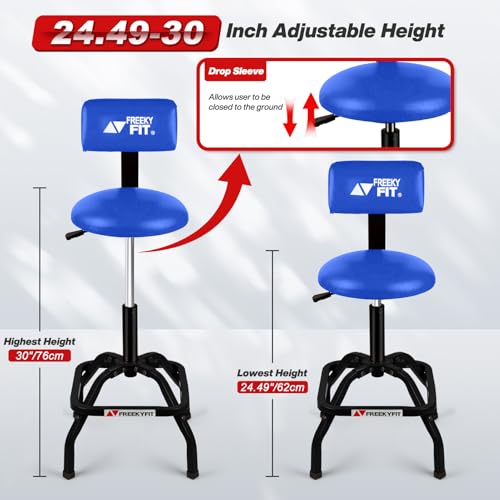 Shop Stool with Backrest