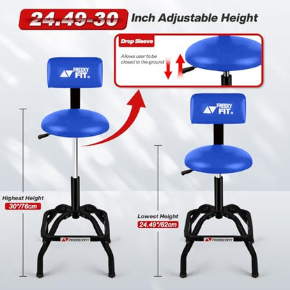 Shop Stool with Backrest