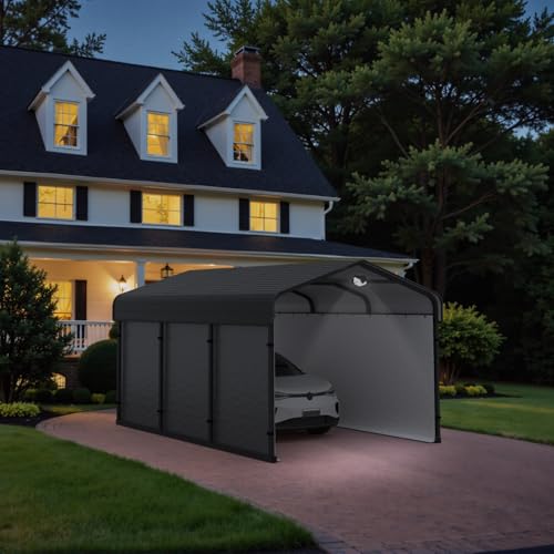 10x15 Heavy Duty Metal Carport Canopy
