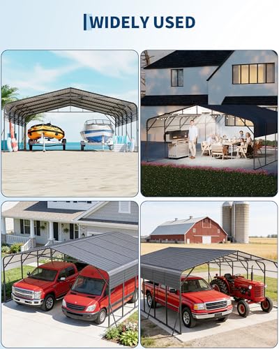 20x25FT Metal Carport Heavy