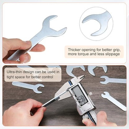 10pcs Small Open End Wrench 30x138x2.2mm Metric U (10 Count)