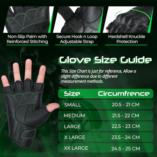 Motorcycle Gloves Men's Leather Motorbike Gloves Touchscreen Function