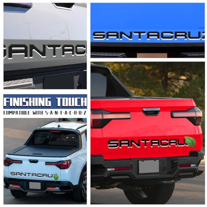 Tailgate Insert Letters Compatible for 2022 2023 2024 2025 Santa Cruz 4D Raised Tailgate Decal Letters