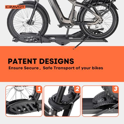 CyberRack E2 EBike Rack with Ramp for 2 EBikes