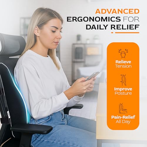 Extra Dense Lumbar Support Pillow with Double Adjustable Straps